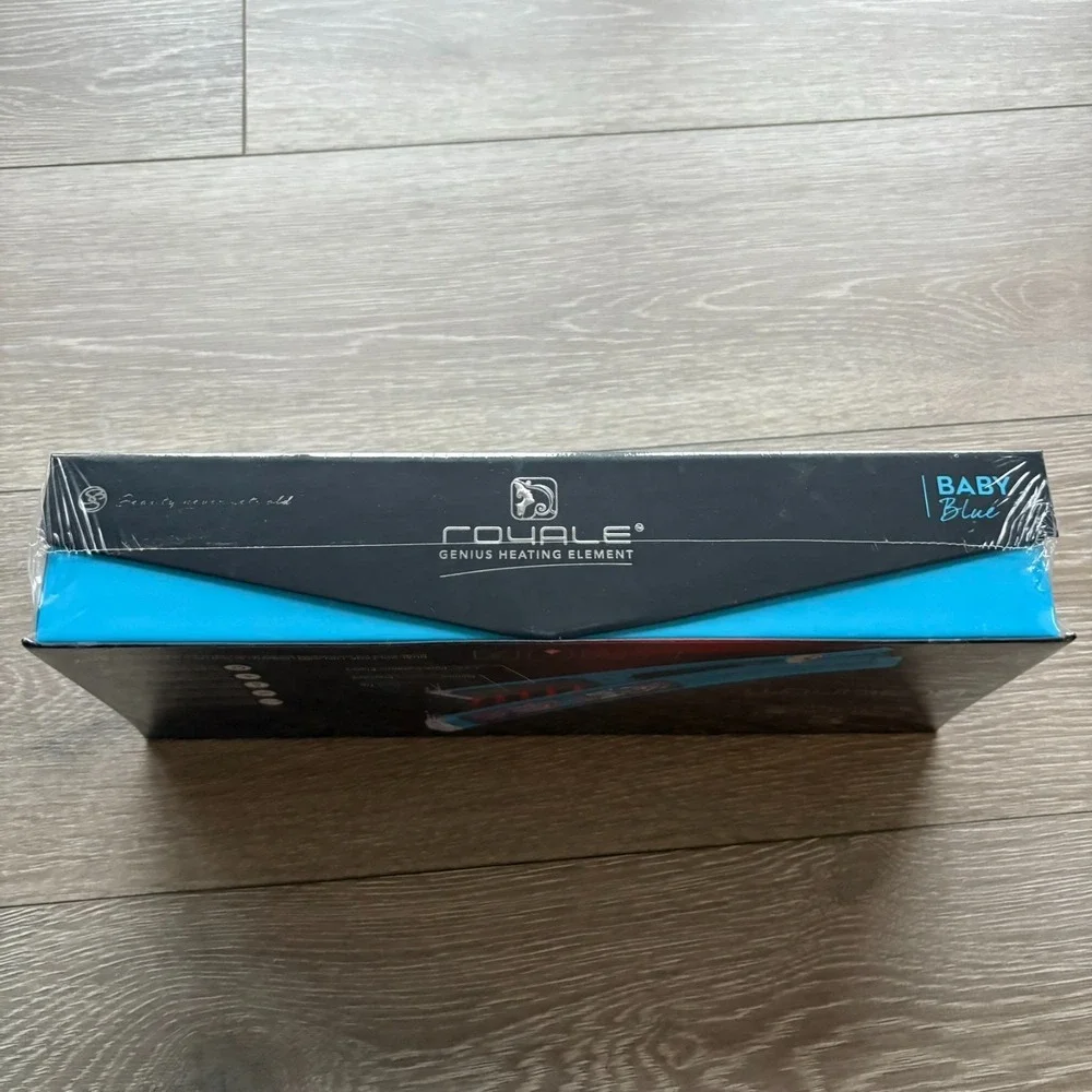 Royal Baby Blue Platinum Genius Heating Element Hair Straightener Ceramic Plates